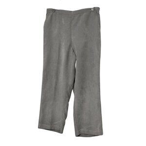 Alfred Dunner Gray Soft Microfiber High Waist Mom Pants Petite Size 14P